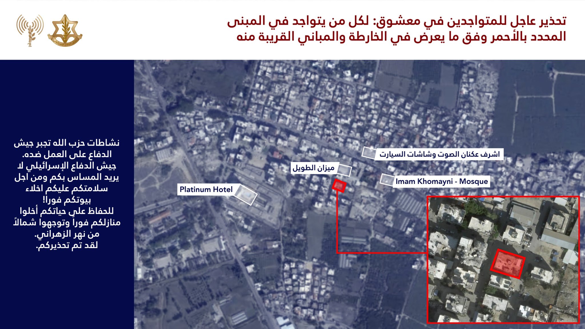 IDF forced displacement map