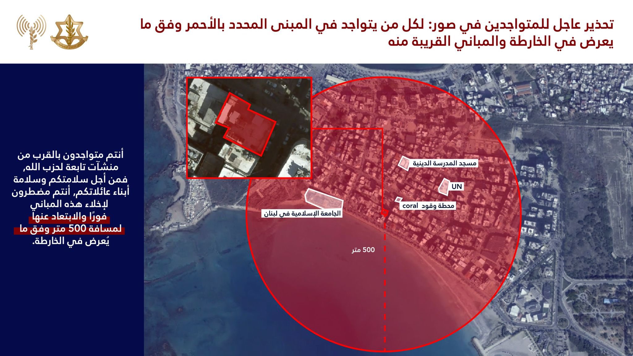 IDF forced displacement map