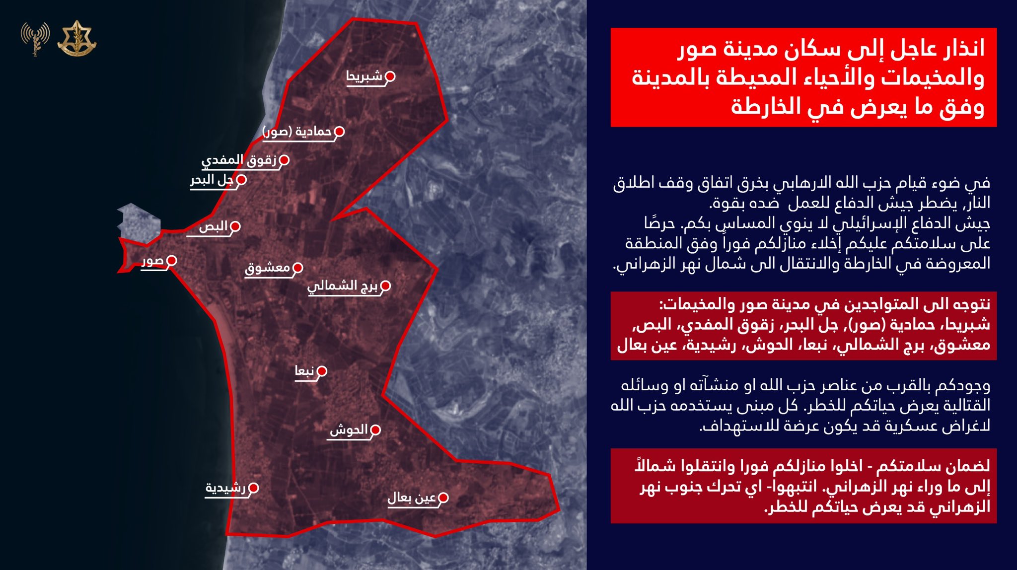 IDF forced displacement map