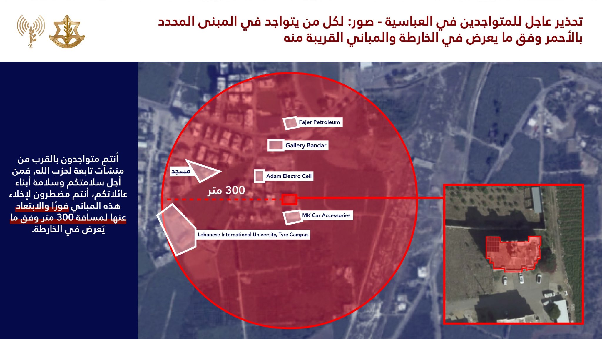 IDF forced displacement map