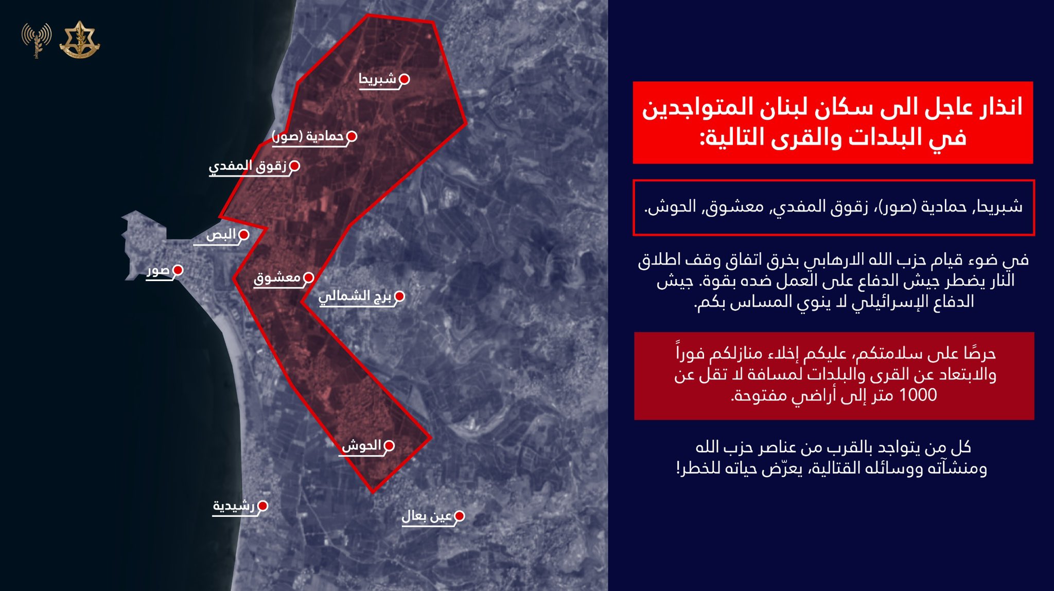 IDF forced displacement map