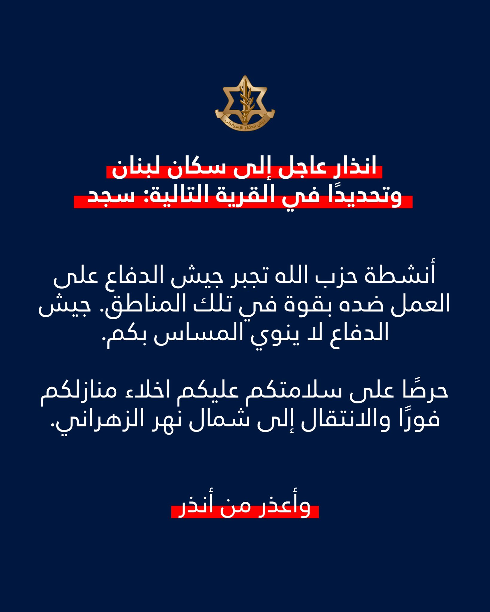 IDF forced displacement map