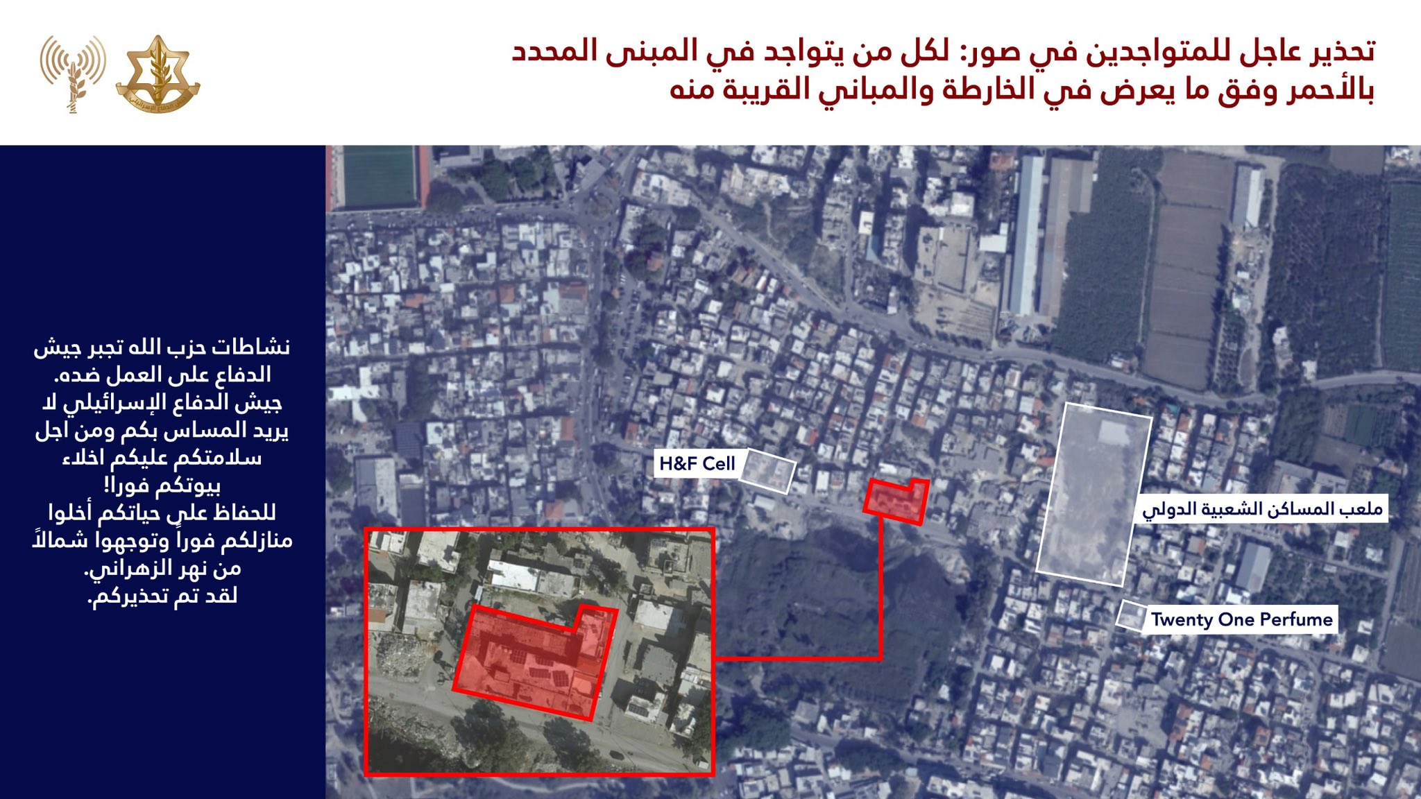 IDF forced displacement map